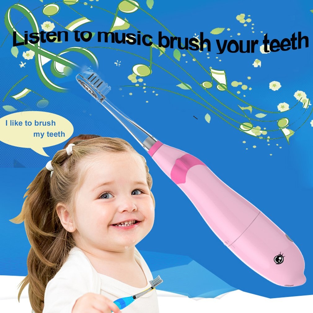 Seago Kids Musical Sonic Toothbrush Two Minutes Remind Teeth Brush For Children With LED Light Ergonomic Handle Tooth-brush