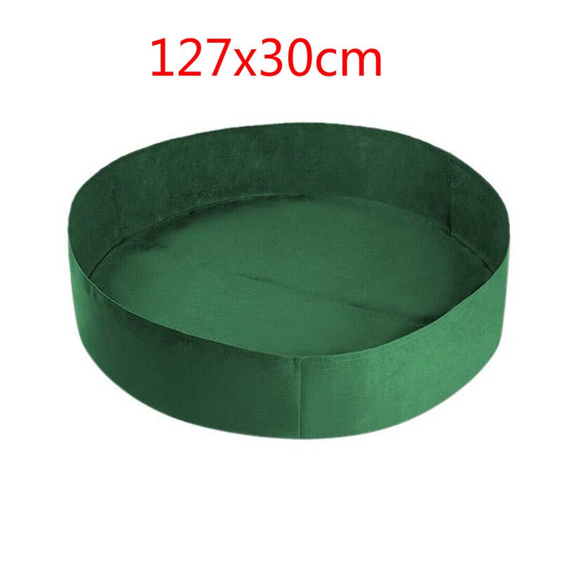 3 größen Stoff Angehoben Garten Bett Runde Pflanzen Container Wachsen Taschen Atmungsaktive Fühlte Stoff Pflanzer Topf Für Pflanzen Kindergarten Topf: 09 Grün
