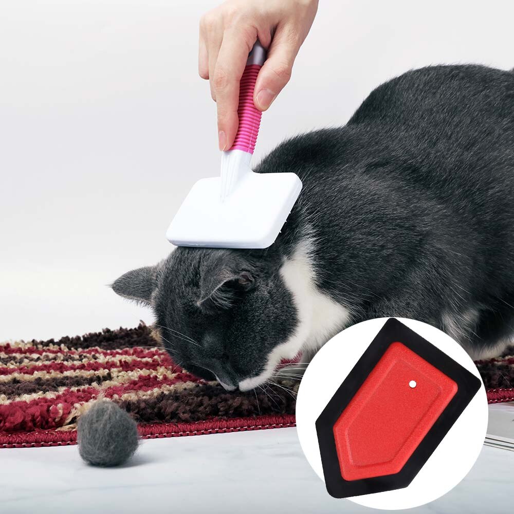 Silicone Pet Hair Remover Dog Cat Hair Removal Device Sofa Car Clothes Detail Scraper Damage-Free Fabric Pet Hair Brush Remover