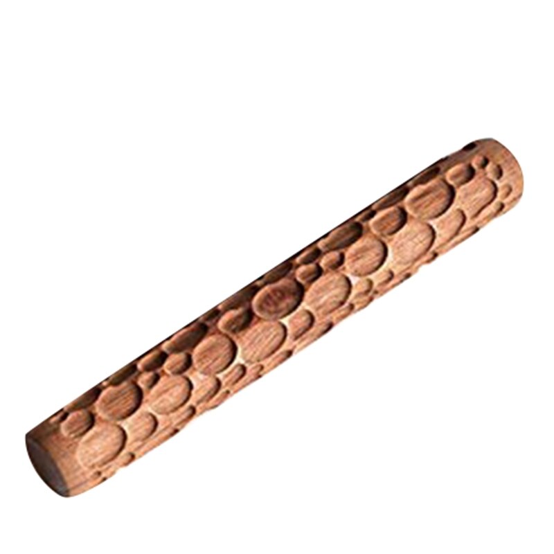 Rodillos de mano de madera Herramientas de alfarería 5 uds para rodillo de patrón de sello de arcilla con textura clara, diferentes tipos de impresión para un increíble