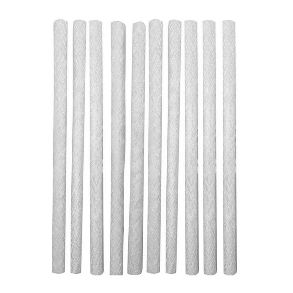 10 stk glasfibervæge olielampe væge vinflaskevæge udendørs glasfibervæge gør-det-selv tilbehør  (1.27 x 25cm,  hvide)