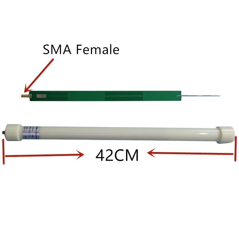 ADS-B 1090 MHz 20W PCB Strip-line 4 Half-Wave Antennas with PVC Housing 42CM SMA Female FOR Accept Signal