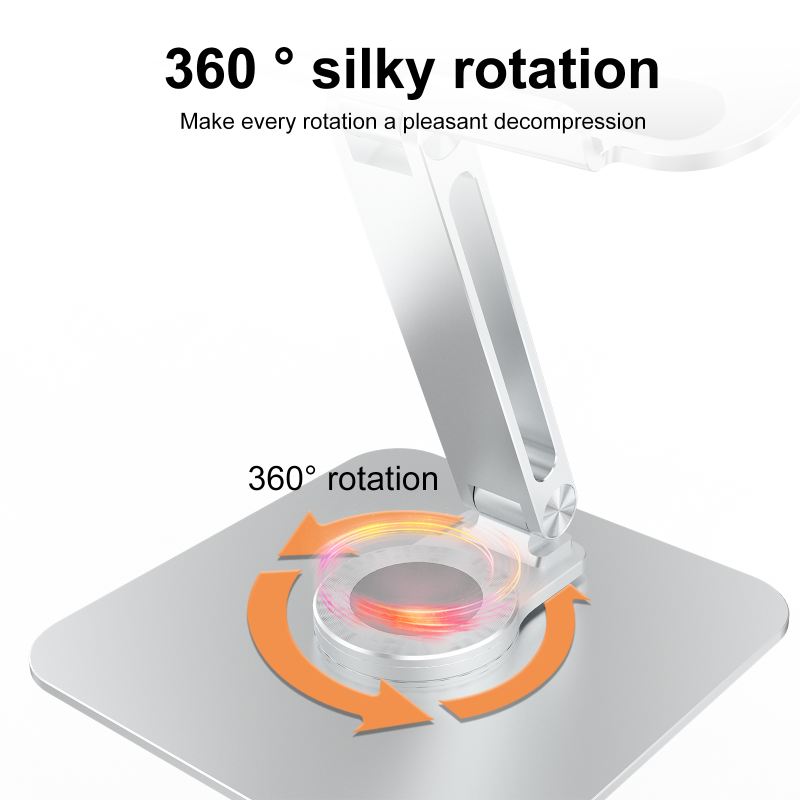 Unew 360° ° Rotatie laptop/tabletstandaard, aluminium verstelbare draagbare standaard voor laptopschakelaar iPad/pad, 4,7-12,9 inch