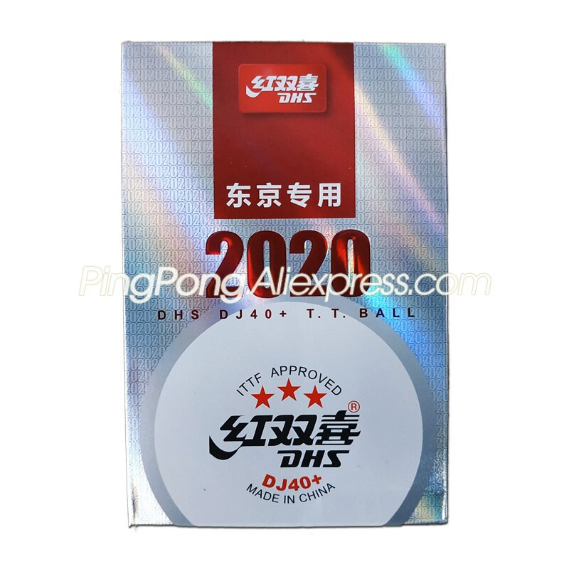 Original DHS DJ40+ 3-Star Table Tennis Ball for TOKYO / WTT Games 3 Star Ping Pong Balls