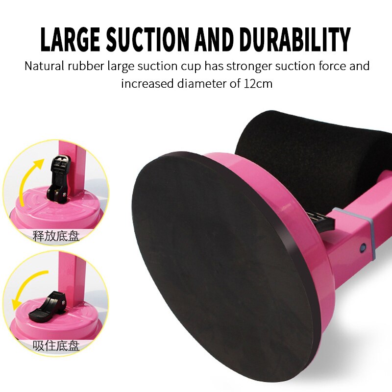Men WomenTrainer Sit Up Bar Self-Suction Fitness Equipment Abdominal Strength Trainer Home Gym Muscle Training