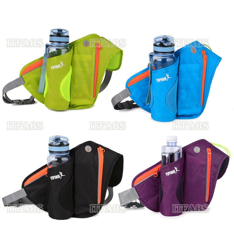 Gym Running Belt Jogging Fietsen Taille Pack Pouch Sporttas 300Ml Water Flessen Sport Runner Zak Fles Water Houder