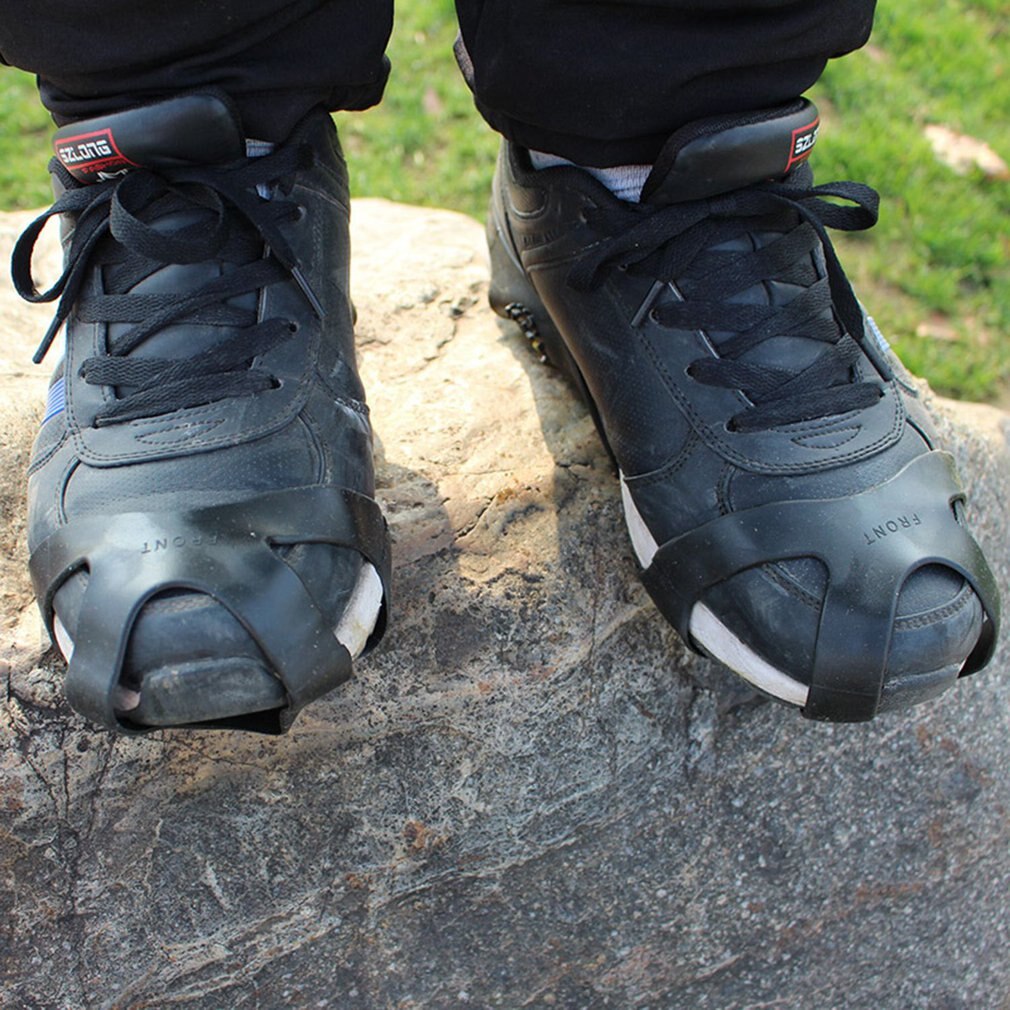 1 paar 10 Studs Anti-Slip Sneeuw Ijs Klimmen Schoen Spikes Grips Crampons Cleats Overschoenen