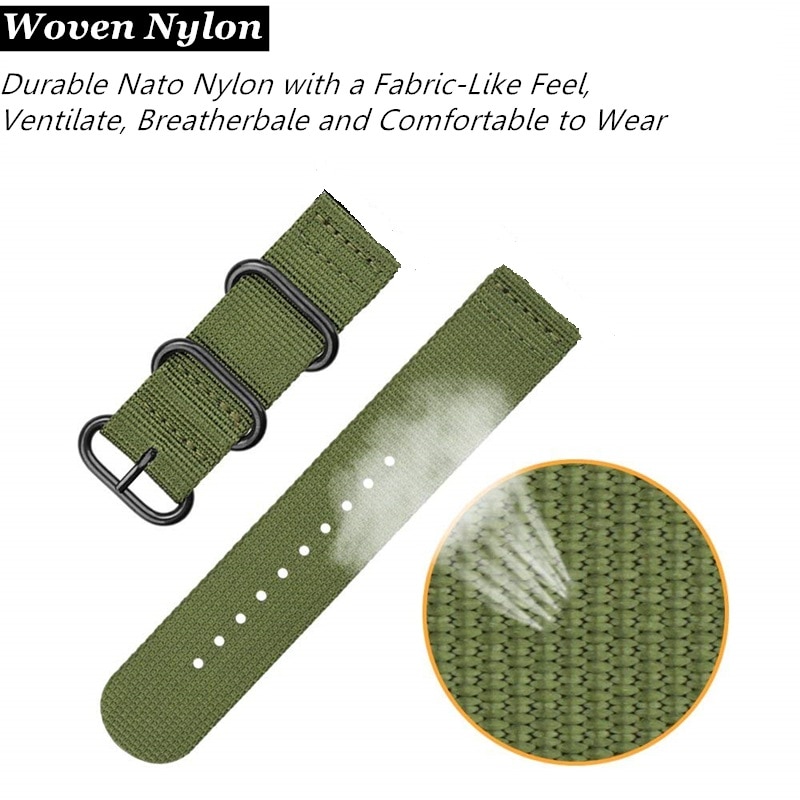 24mm nylon urrem til suunto 9 spartan sport hr urbånd suunto 9 baro quick release rem traverse canvas mænd urbånd
