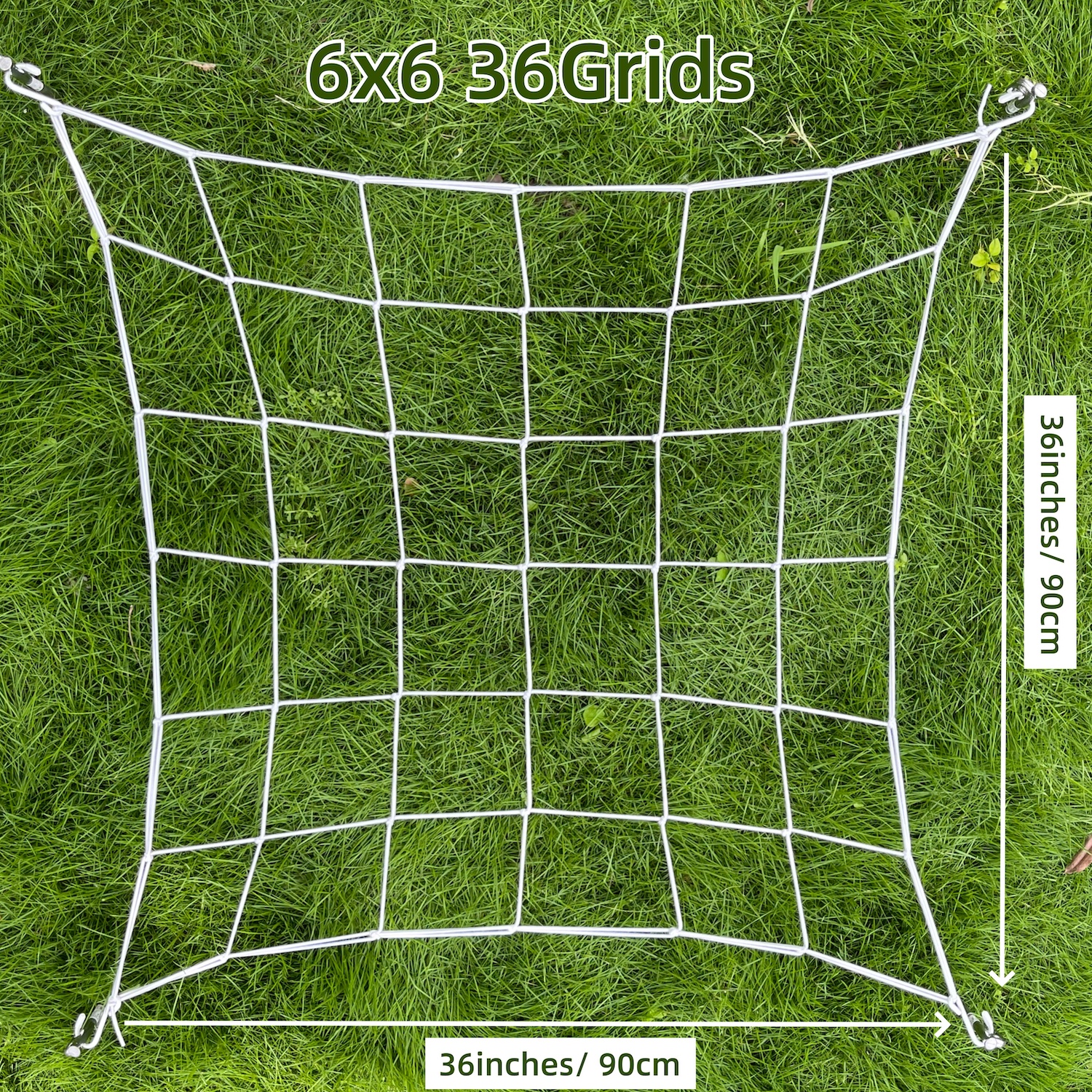 2Stck 4'' Gittergewebe Spaliernetz Pflanzenunterstützung Elastisches ScrOG/LST Netz mit Haken für drinnen wachsen Zelte Kasten Bausatz niedrig betonen Ausbildung: MULTI