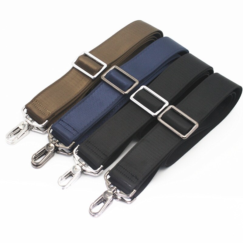 Black Nylon Bag Strap For Men Bags Strong Shoulder Strap Men Briefcase Laptop Bag Belt Length 150CM Bag Accessory
