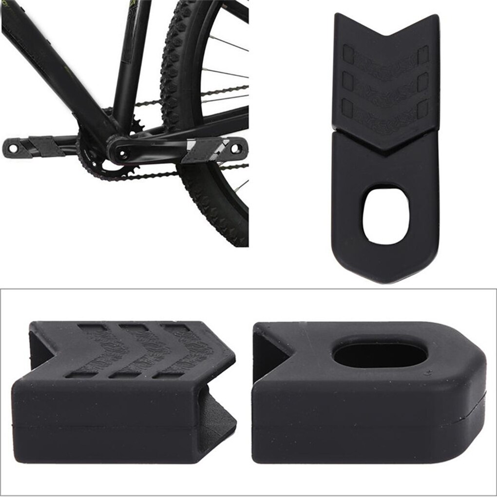 2 Pairs Silicone Bicycle Crank Arm Protect Covers Universal Cycling Accessories MTB Mountain Road Bike Crankset Protector Caps