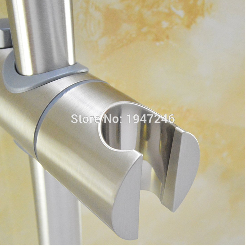 Bagnolux 27 tommer 304 rustfrit stål badeværelse toilet håndbruser justerbar glidestangbeslag vægbeslag børstet nikkel