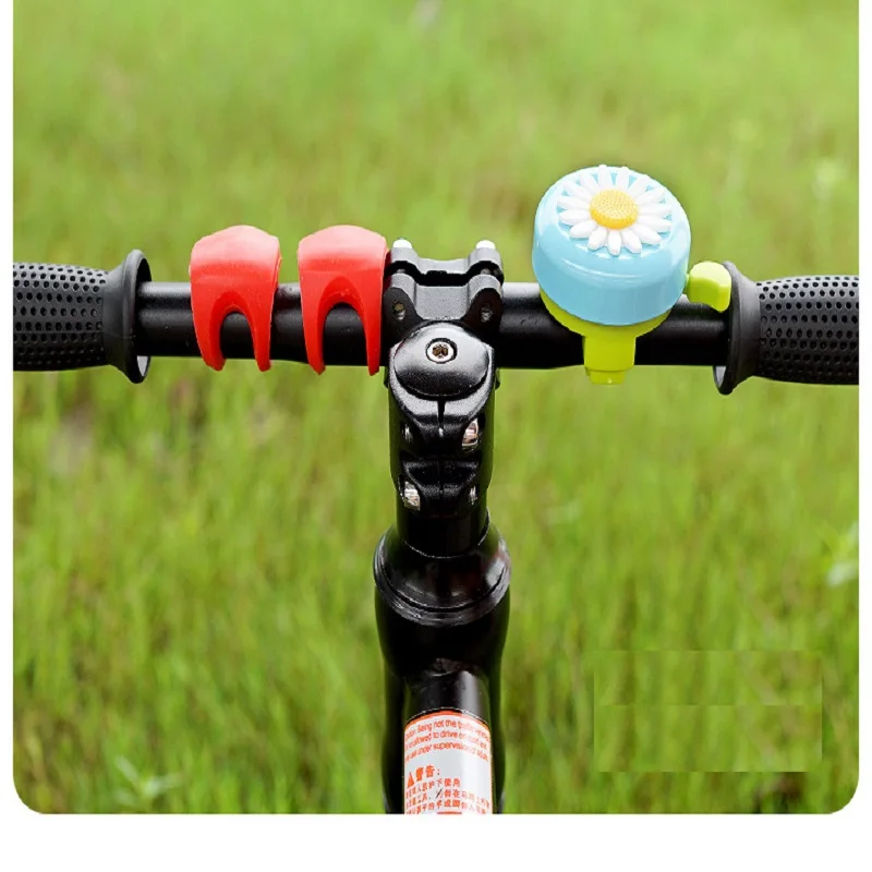 Klaxon de vélo coloré pour enfants, cloche de vélo drôle pour filles, détruire AndrFlower pour guidon, plastique en alliage, alarme sonore, anneau de cyclisme