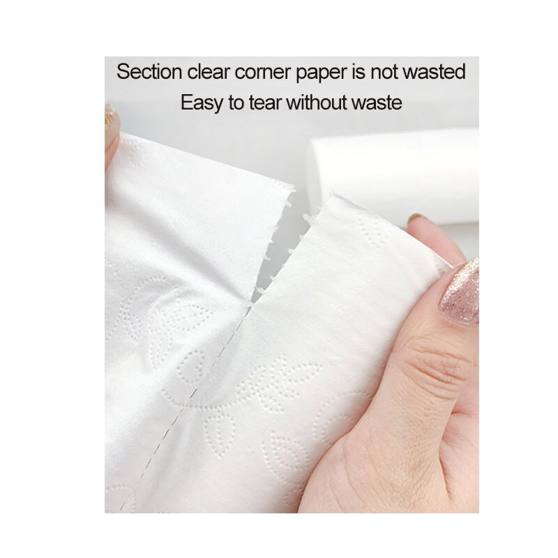 10pcs Tissue Roll Non-Core No Wet Strength Agent Paper Roll Original Wood Pulp Material Fine Texture for Home Office Living Room