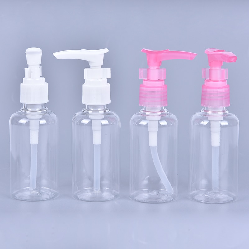 5Pcs 75Ml Hervulbare Flessen Reizen Doorzichtige Plastic Parfum Fles Verstuiver Lege Kleine Spray Fles Giftige Gratis En Veilig