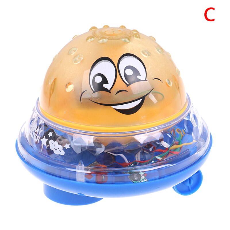 Morsomme spædbørn legetøj baby elektrisk induktion sprinklerbold med lys musik: C