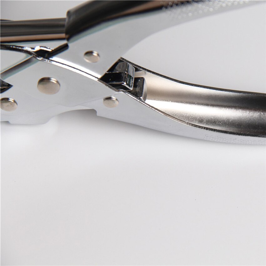 1 hålslagsmaskin för pvc-plastskiva, hårt papper, kort , 7 ark kopieringspapper stanskapacitet klassisk, rostfritt stål