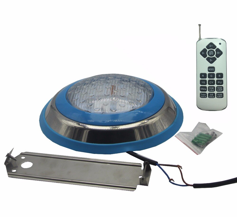 LED-lampen Schwimmbad IP68 Wasserdichte Unterwasser Lichter 12V AC/DC Brunnen Beleuchtung RGB mit Fernbedienung 18W 36W 45W 54W