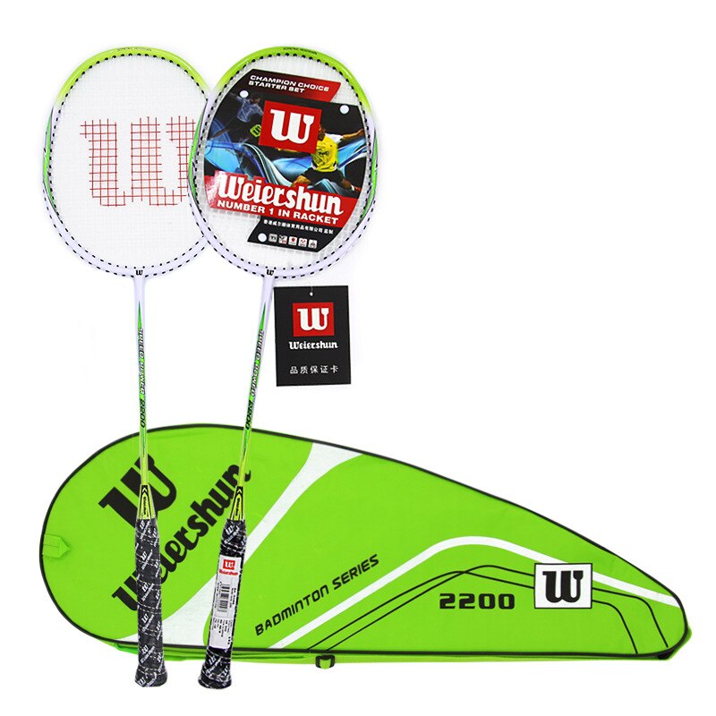 Weiershun Paired Badminton Racket 2600-A 3600 1900 1300 1100 Carbon Fibe Badminton Racket Beginner With Bag: 2200-A
