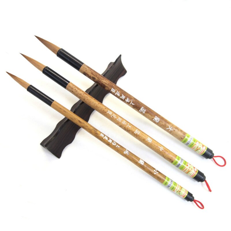 Waesel Hair Chinese Calligraphy Writing Brush Set Beginner S/M/L Regular Caligrafia Script Handwriting Practice Craft Supply