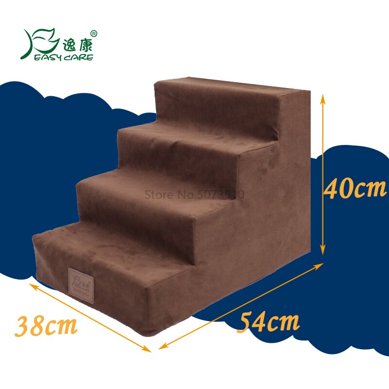 Pet Stair Dog Climbing Small Stairs Kitten Stepping Bed Four-layer Ladder Go To: Blue