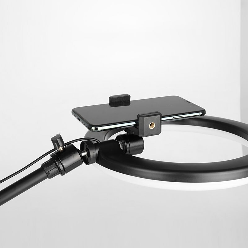 Mobiele Telefoon Overhead Stand Statief Desktop Micro Klasse Live Selfie Led Licht Invullen Statieven Foto Video Anti-Shake Stabiele houders