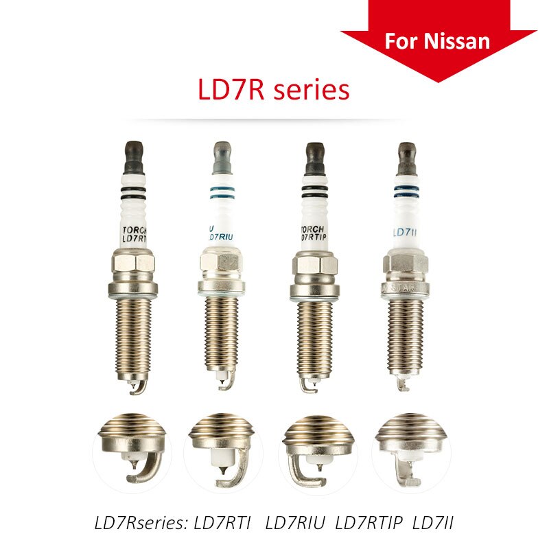 4pcs/lot China original TORCH spark plugs LD7R series LD7RTI/LD7RIU/LD7RTIP/LD7II for NissantoyotaMazdaRenault Ssangyong