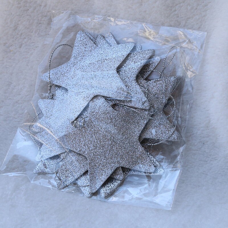 Noeud Sapin Noel Or 12 Nœuds De Noël Paillettes Dorées - Décoration Sapin 12x15cm - Ornements Suspendus Décoration Fête Maison