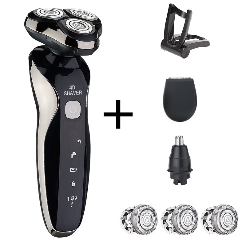 Heren Scheerapparaat Elektrisch Scheerapparaat Voor Mannen Machine Scheren Tondeuse Machine Multifunctionele 4 In 1 Scheermes Usb Opladen Epilator: 3013pt-c