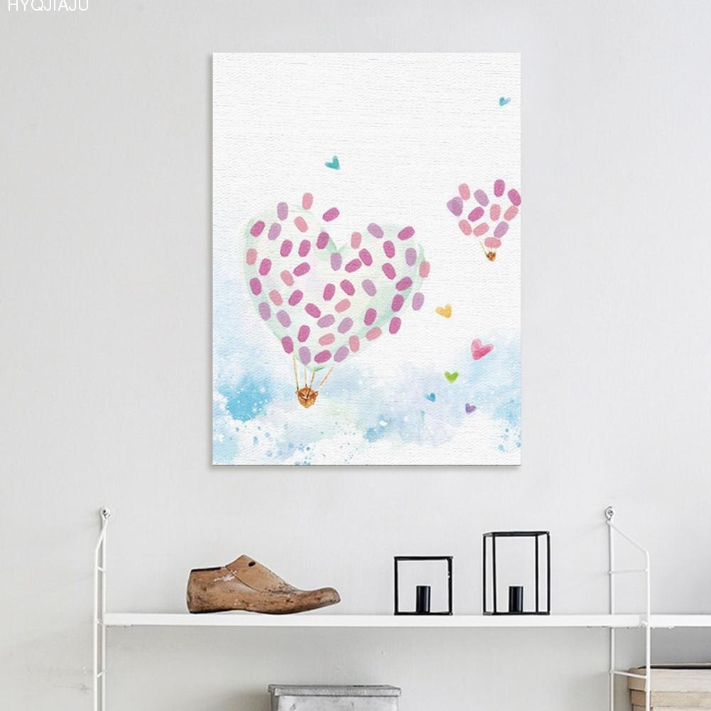 40 * 30cm innovatieve patronen voor huwelijksdecoraties, doe-het-zelf vingerafdrukken, handtekeningen voor een feestje