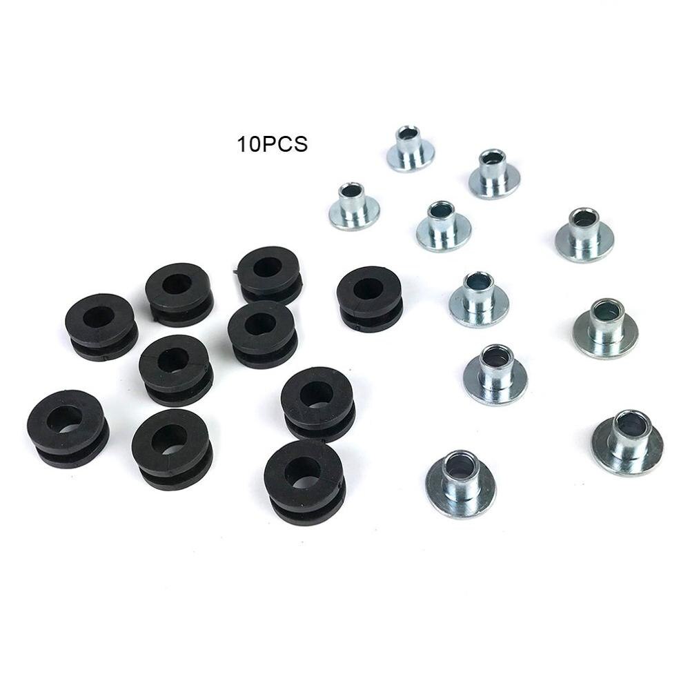 Arandelas de goma para motocicleta, Kit de tornillos para Suzuki, Kawasak, 10 Uds.