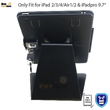 Di sicurezza di supporto da tavolo per iPad 2/3/4 air1 2 Pro 9.7 tablet con il supporto di blocco cremagliera di esposizione staffa di montaggio sul tavolo anti-furto