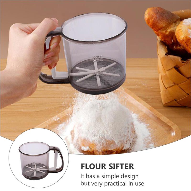 Household Flour Sifter Handheld Sieve Flour Strainer Sieve Tools for Baking