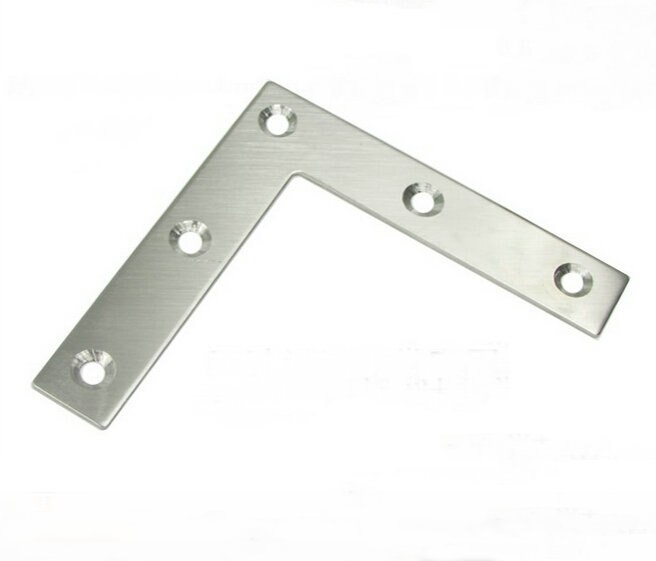 10 Pieces 80x80x17mm Stainless Steel Right Angle Plate Corner Bracket Thinckness 1mm