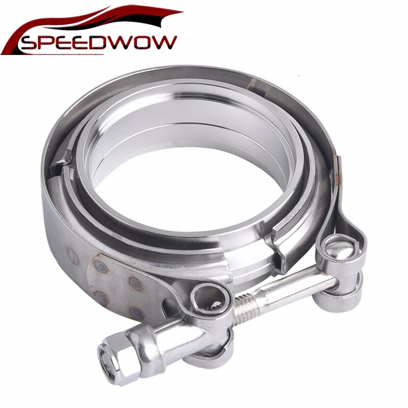 Speedwow 2.75 inch roestvrijstalen mannelijke vrouwelijke v-bandflens uitlaatpijpklem turbo downpipe wastegate v-band auto-accessoires