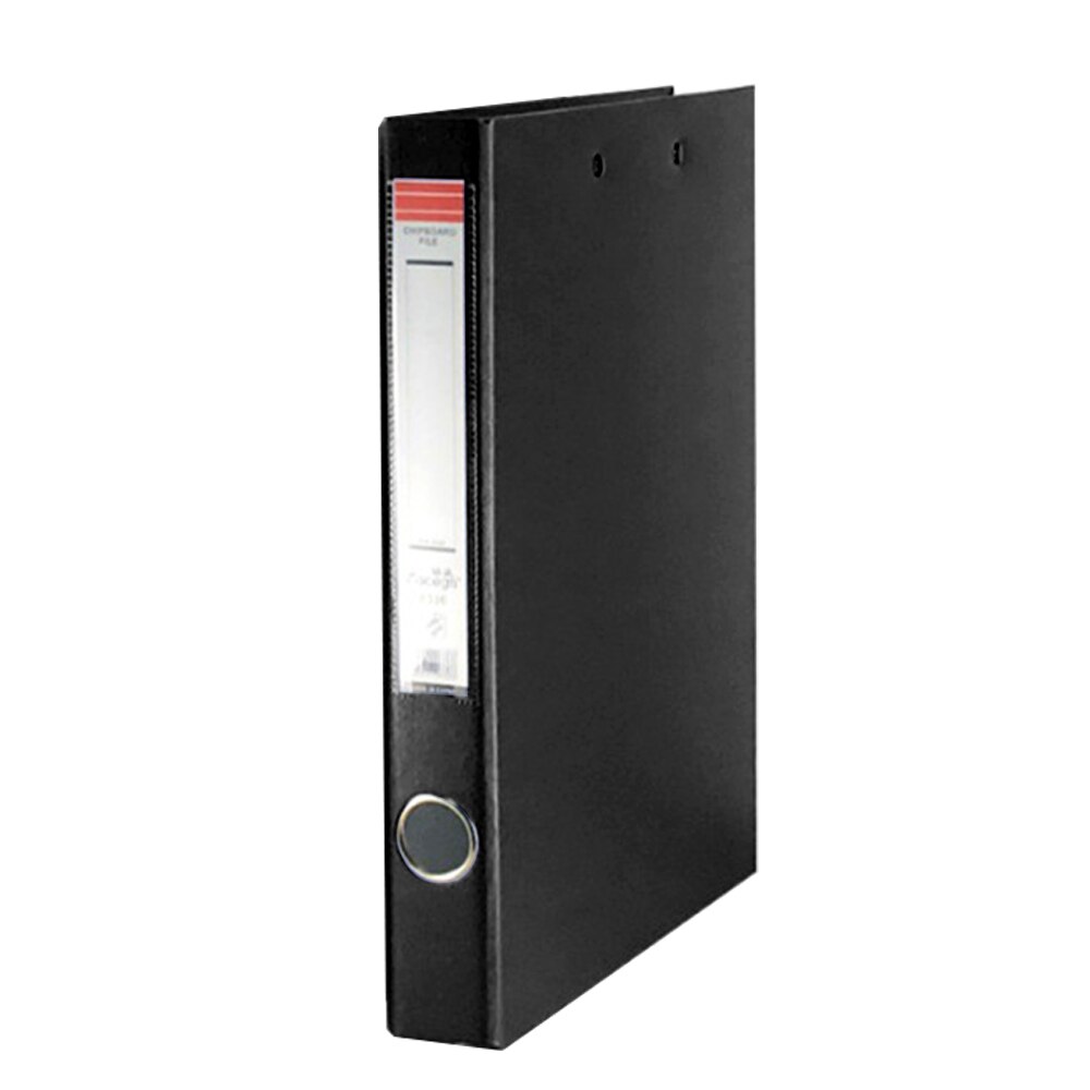 Archivador A4 de 3 anillas, organizador de documentos, carpeta de archivo duradera, de papelería para negocios, oficina y escuela: Black