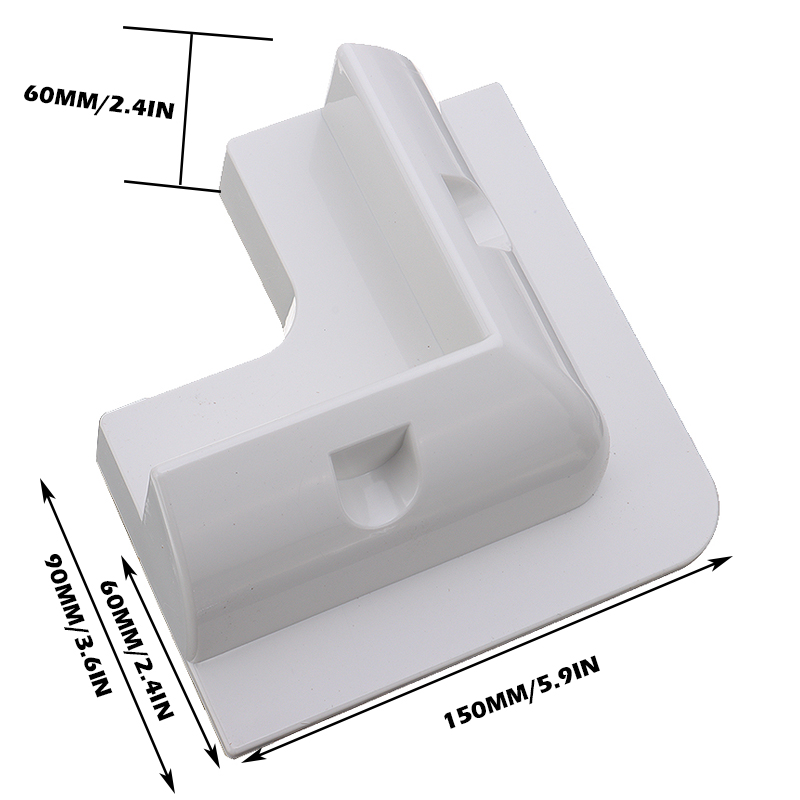 4X Wit Zonnepaneel Montage Fixing Bracket Kit Abs Zonnepaneel Montagebeugel Voor Caravans Camper Rv
