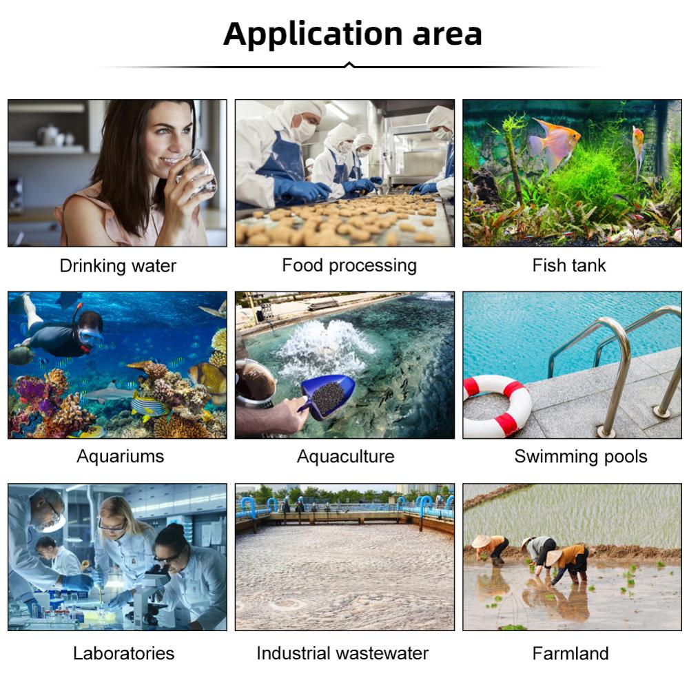 4 in 1 PH/TDS/EC/Temperature Meter PH Meter Digital Water Monitor Tester for Pools, Drinking Water, Aquariums