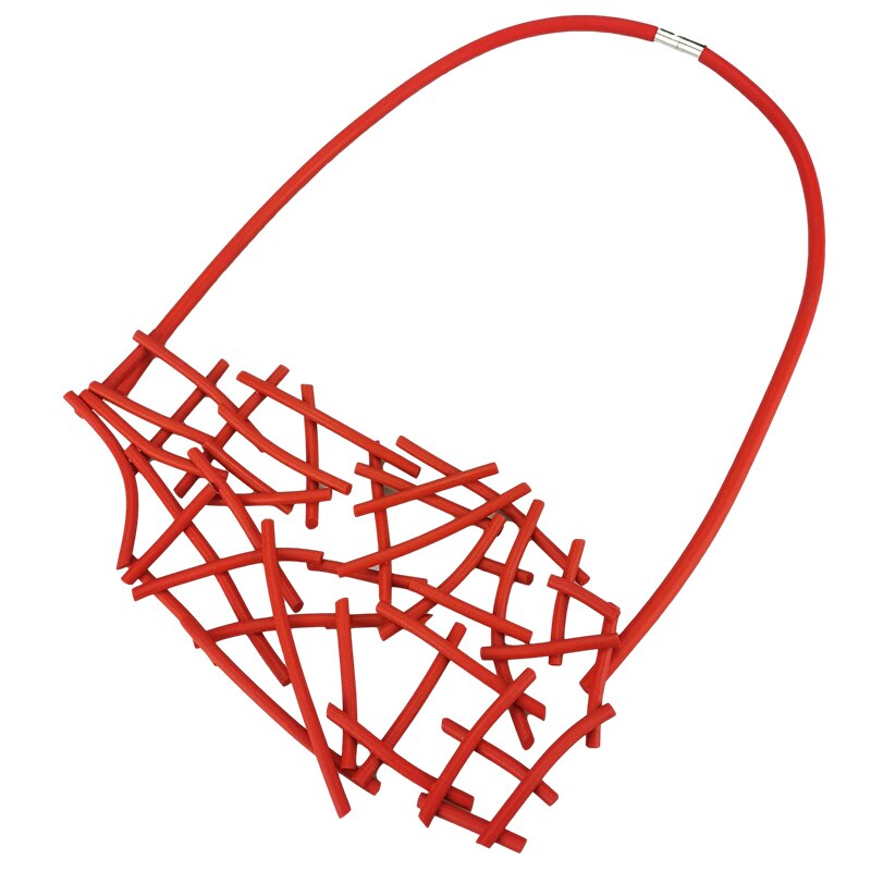 UKEBAY Handmade Strange Pendant Necklace Mesh Jewelry Women Statement Necklaces Gothic Clothes Accessories Jewellery