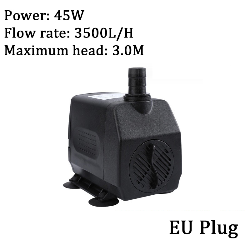 Bomba de água ultra silenciosa, mini ac220v, motor sem escova, submersível, adaptador de bomba de água para aquário, fonte de lago para jardim de tanque de peixes: 230V
