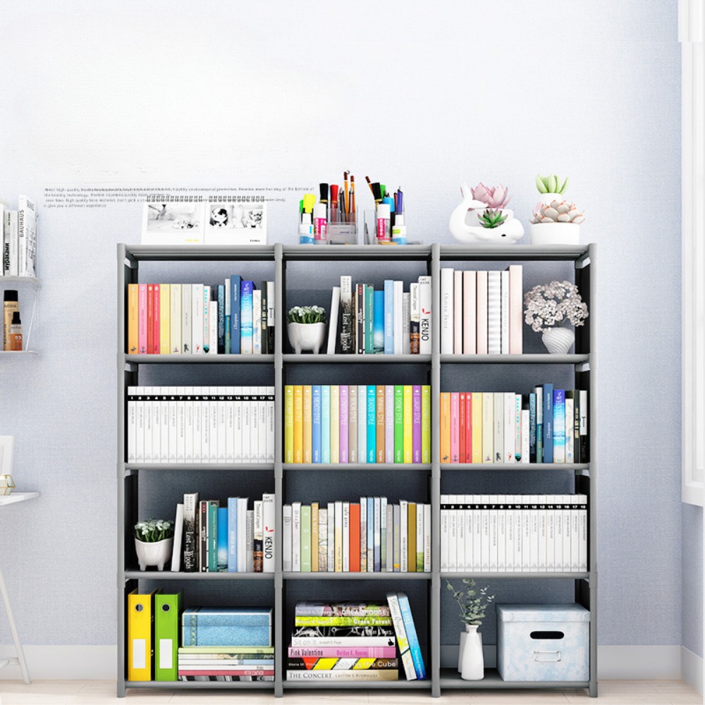 Eenvoudige Boekenplank Meerlagige Eenvoudige Montage Boekenkast Grote Capaciteit Multifunctionele Opslag Plank Staande Boek Display Rack