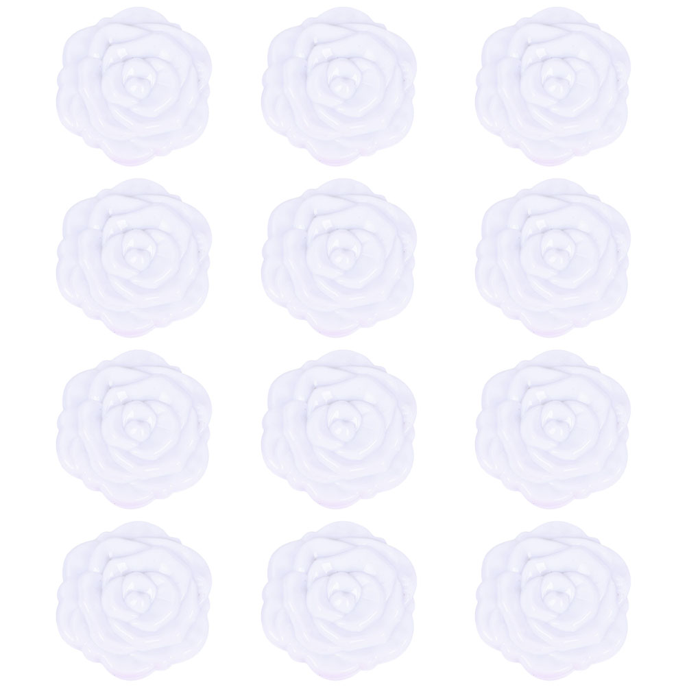 Espejos de maquillaje rosa para niñas, espejos compactos de bolsillo, de doble cara, , 12 Uds.: White