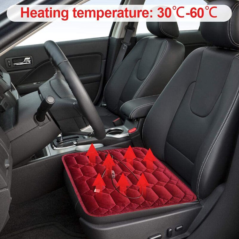 Cojín calefactable para coche, asiento de oficina, calefacción eléctrica, para el hogar y el coche, 5V, individual, con usb