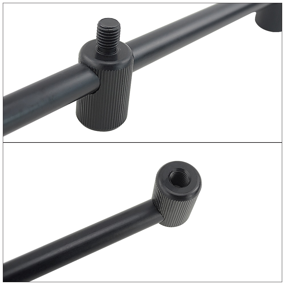 Barra de aluminio para pesca de carpa, barra de pesca, barra zumbadora para 3 Cañas