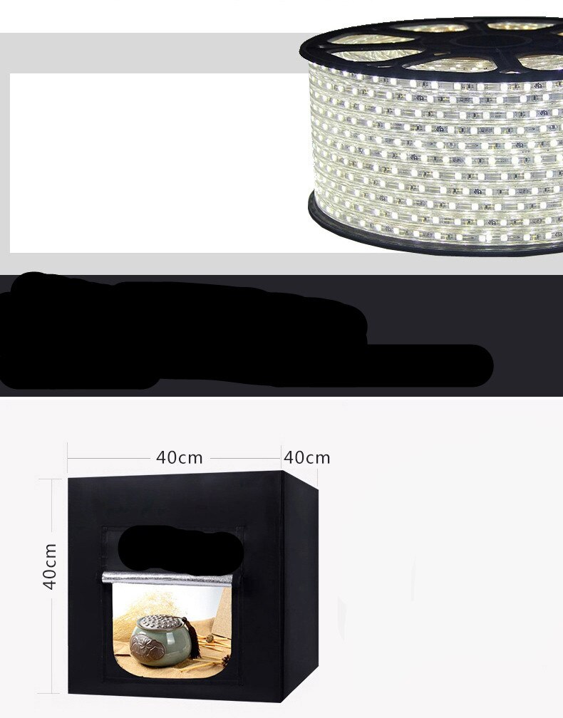 40 X 40cm Portable Mini Photography Light Box Integrated Light Tent for Studio Product Photography