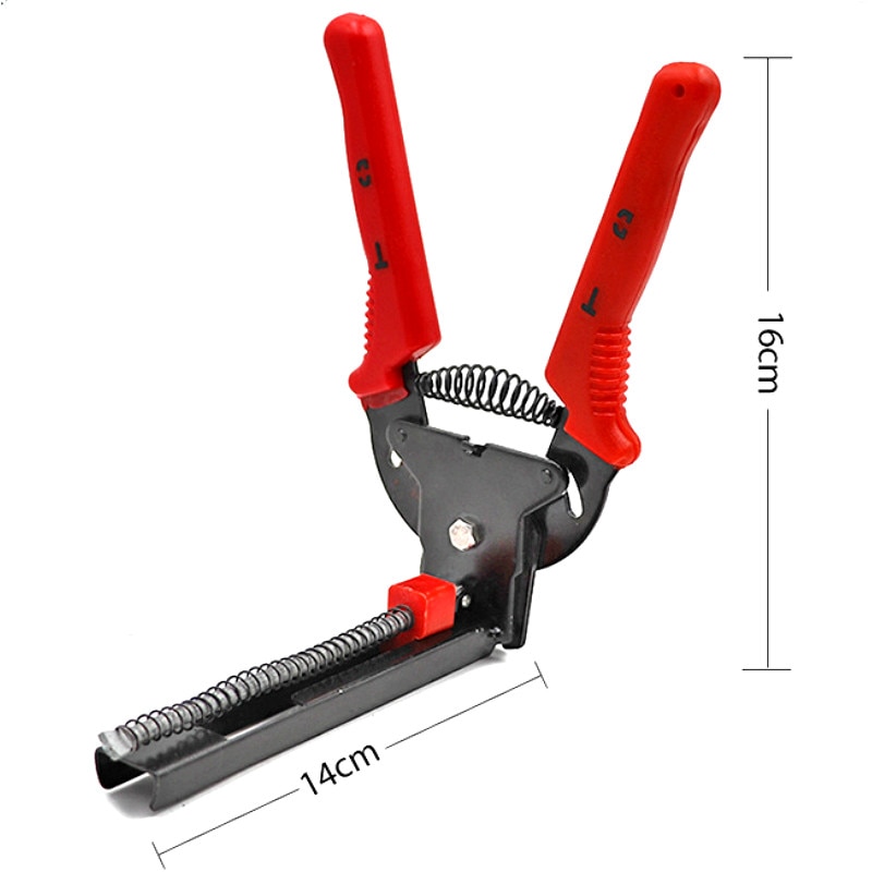 Red Hog Ring Heavy Duty M Nail Plier Fencing Fence Wire Ringer Gabion Mesh