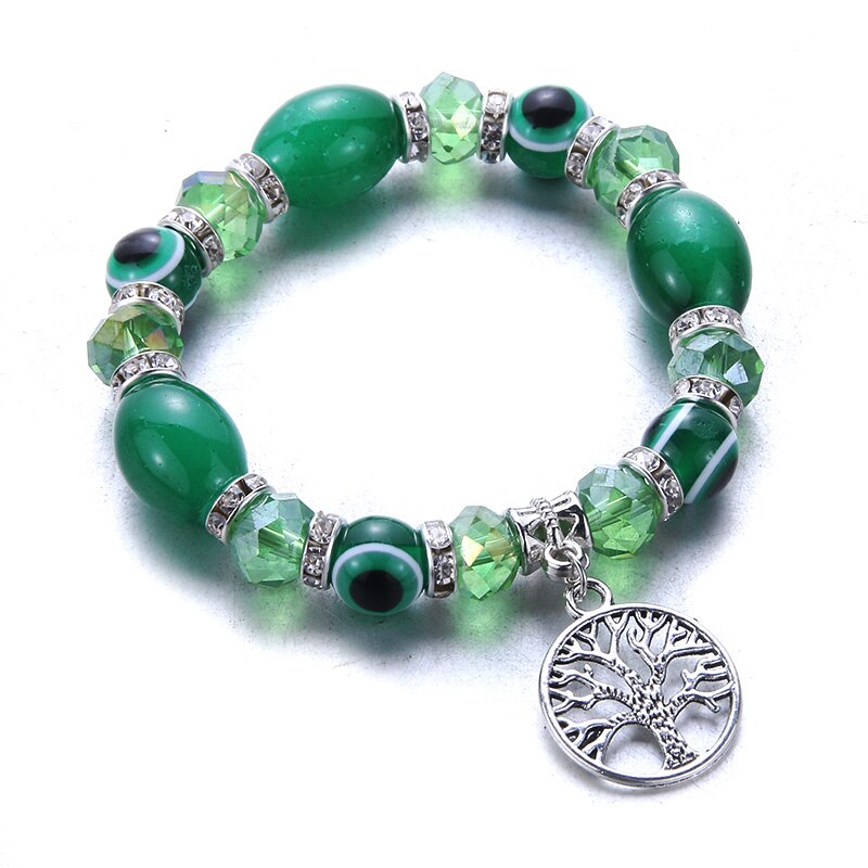 Pulsera con abalorios elásticos para niño y niña, brazalete con cuentas de colores, arcoíris, joyería fina