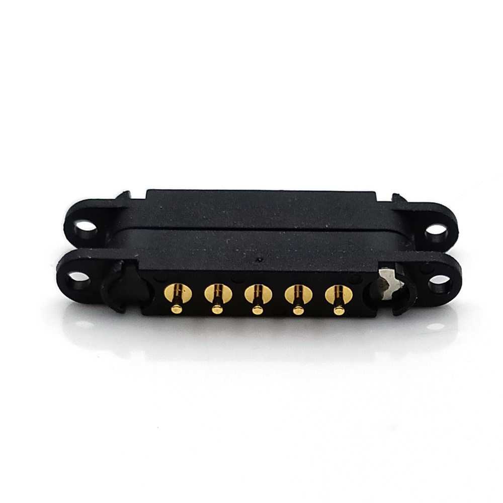 2/3/4/5- poliger magnetischer dc-stecker mit ösen, wasserdicht, mit federmechanismus, pogo-pin-stecker, pogo-pin-stecker, -buchse, federbelastet: Rosa / 5-9 stck.