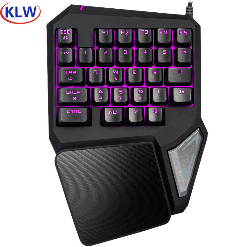 Left Hand Programmable Keys T9 Pro wired keypad Single Handed Game keyboard one hand Ergonomic Gaming Keypad For PUBG PC Laptop