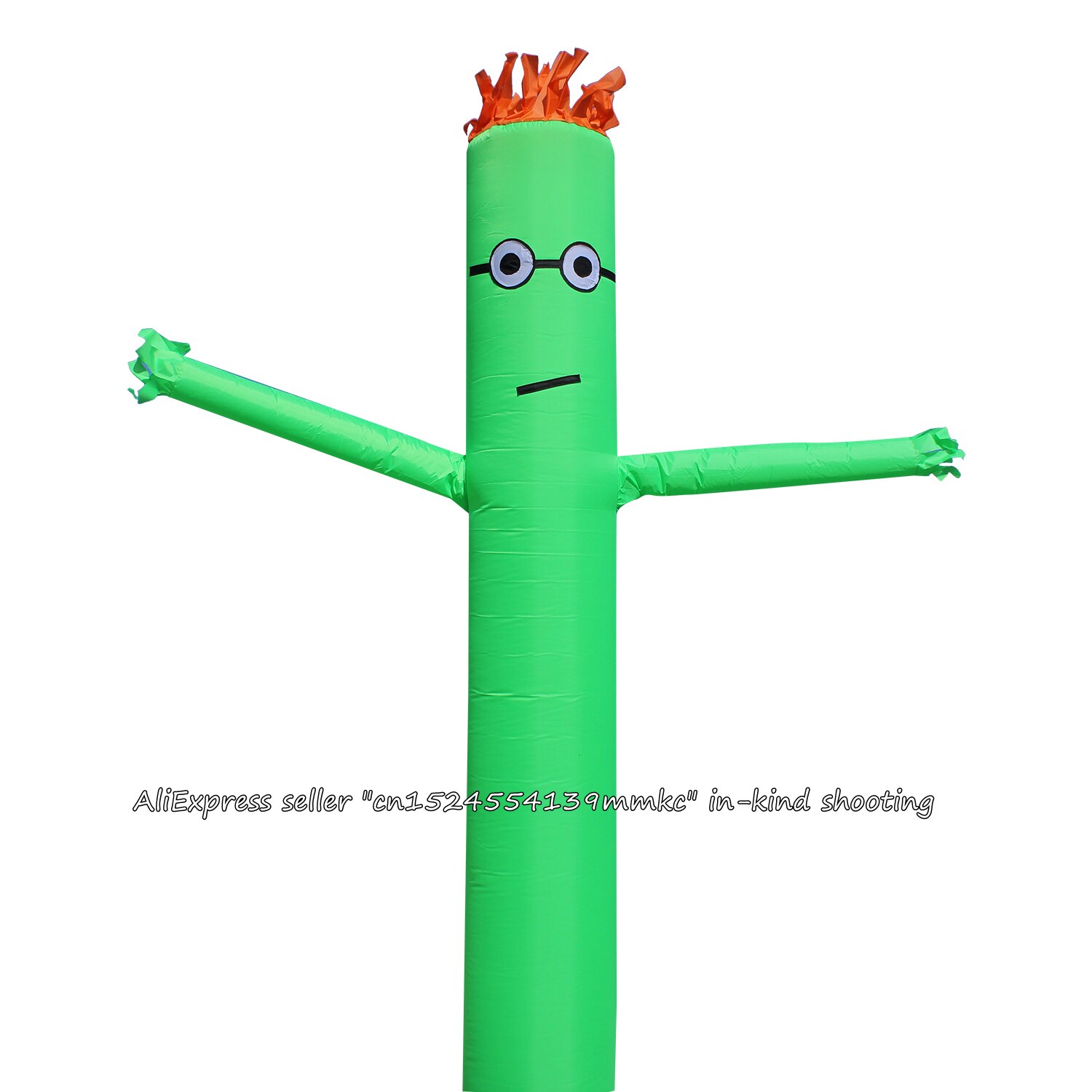 10FT 3M Luft Tänzer Himmel Tänzer Aufblasbare Rohr Marionette Wind Fliegen für 45CM Blowe (Grün)